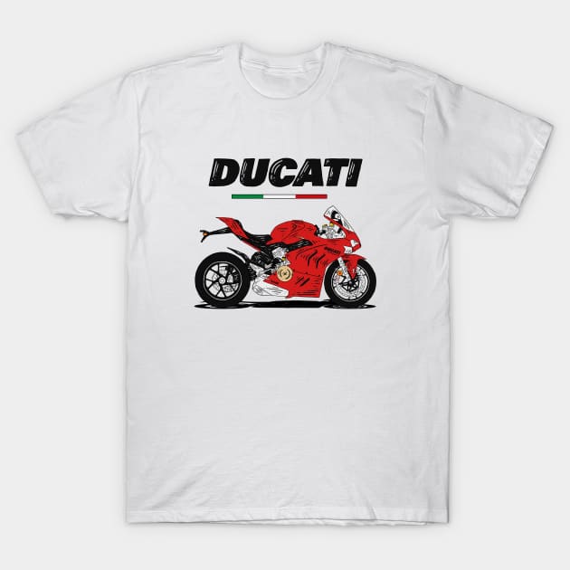 Ducati Panigale V4S T-Shirt by Hilmay